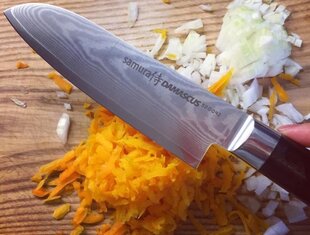 Samura DAMASCUS маленький нож Santoku , 15см цена и информация | Ножи и аксессуары для них | 220.lv