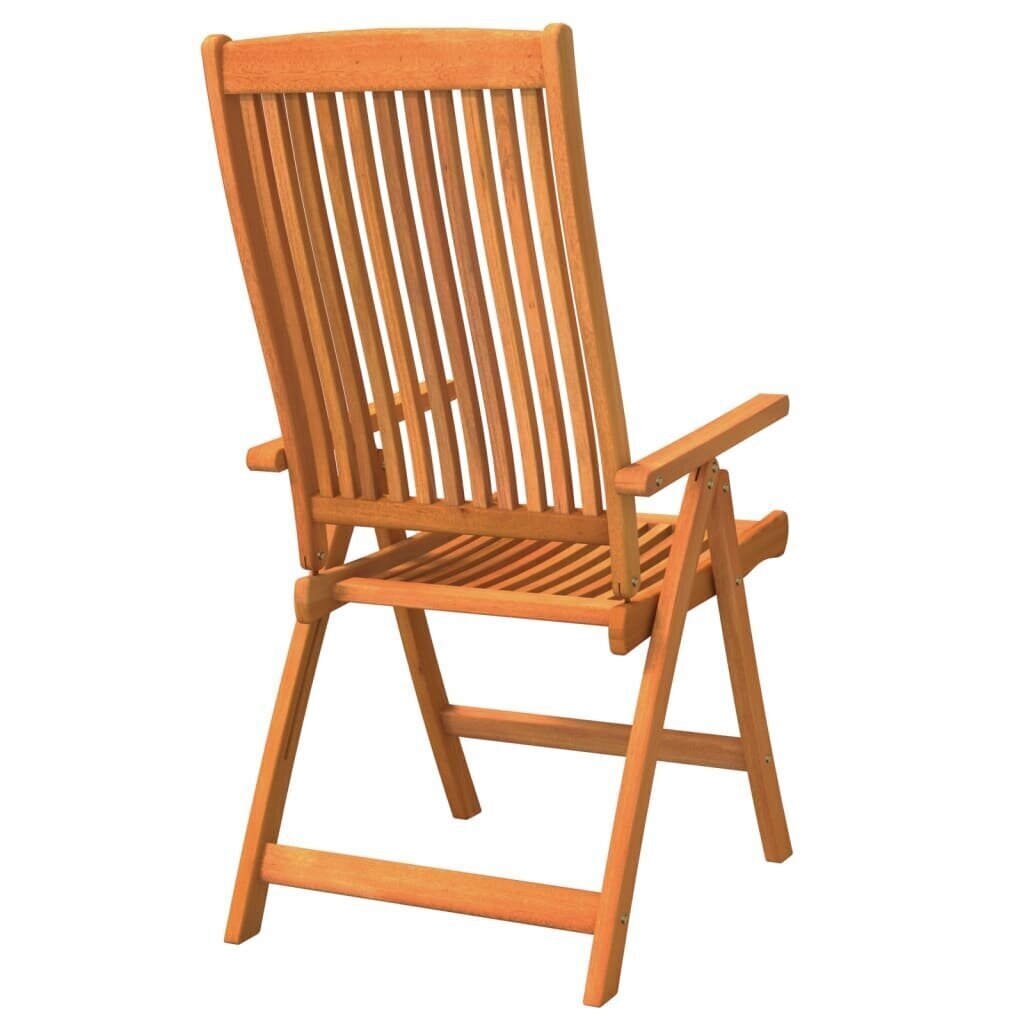saliekami dārza krēsli, 2 gab., eikalipta masīvkoks cena un informācija | Dārza krēsli | 220.lv