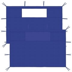 nojumes sānu sienas ar logiem, 2 gab., zilas (315315) цена и информация | Беседки, навесы, тенты | 220.lv