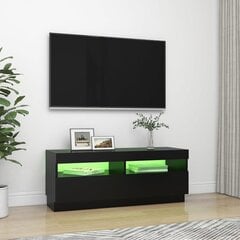 TV galdiņš ar LED lampiņām, melns, 100x35x40 cm cena un informācija | TV galdiņi | 220.lv