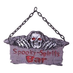 Zīme My Other Me Spooky Spirits Bar Halloween (37 x 46 cm) cena un informācija | Karnevāla kostīmi, maskas un parūkas | 220.lv