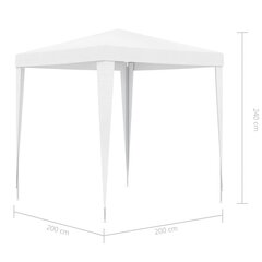 dārza nojume, 2x2 m, balta cena un informācija | Dārza nojumes un lapenes | 220.lv