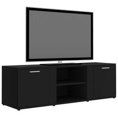 TV skapītis, melns, 120x34x37 cm, skaidu plāksne cena un informācija | TV galdiņi | 220.lv