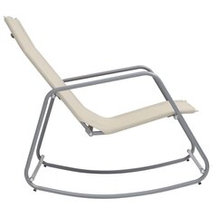 Dārza šūpuļkrēsls , 95x54x85 cm, krēmkrāsas cena un informācija | Dārza krēsli | 220.lv