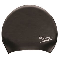 Шапочка для плаванья Speedo Long Hair, черная цена и информация | Шапочки для плавания | 220.lv