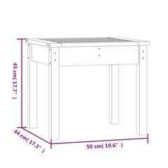 dārza sols, 50x44x45 cm, Duglasa egles masīvkoks cena un informācija | Dārza soli | 220.lv