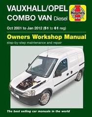 Vauxhall/Opel Combo Diesel Van (Oct 2001 To Jan 2012) 51 To 61 cena un informācija | Ceļojumu apraksti, ceļveži | 220.lv