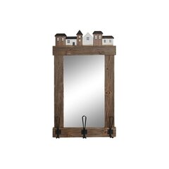 Настенное зеркало DKD Home Decor 85,7 x 5,7 x 87,6 cm Стеклянный Позолоченный Металл Лист растения цена и информация | Зеркала | 220.lv