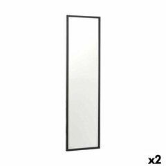 Sienas Spogulis 30 x 120 cm Melns Koks MDF (2 gb.) cena un informācija | Spoguļi | 220.lv