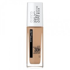 Šķidrais tonālais krēms Maybelline SuperStay 30H, 10 Ivory, 30 ml cena un informācija | Grima bāzes, tonālie krēmi, pūderi | 220.lv