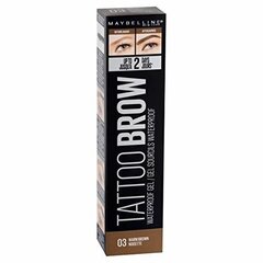 Uzacu krāsa Maybelline New York Tattoo Brow 5 ml, 03 Warm Brown cena un informācija | Uzacu krāsas, zīmuļi | 220.lv