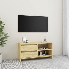 TV skapītis, 80x31x39 cm, priedes masīvkoks cena un informācija | TV galdiņi | 220.lv