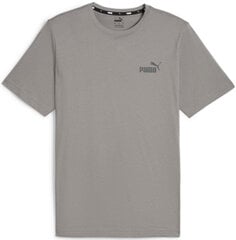 Puma T-Krekli Vīriešiem Ess Small Logo Tee Grey 586669 60 586669 60/4XL cena un informācija | Vīriešu jakas | 220.lv