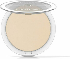 Pūderis Lavera Satin Compact Powder Light 01, 9,5 g cena un informācija | Grima bāzes, tonālie krēmi, pūderi | 220.lv