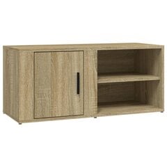 TV skapītis, Sonomas ozolkoka, 80x31,5x36 cm, inženierijas koks cena un informācija | TV galdiņi | 220.lv