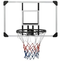 basketbola vairogs, caurspīdīgs, 90x60x2,5 cm, polikarbonāts cena un informācija | Basketbola grozi | 220.lv