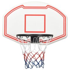 basketbola vairogs, balts, 90x60x2 cm, polietilēns cena un informācija | Basketbola grozi | 220.lv