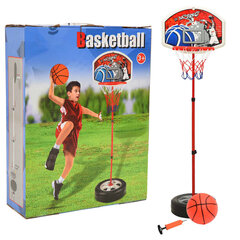 bērnu basketbola komplekts, regulējams, 120 cm цена и информация | Баскетбольные стойки | 220.lv