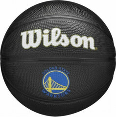 Баскетбольный мяч Wilson Tribute Mini GSW 3 Синий цена и информация | Баскетбольные мячи | 220.lv