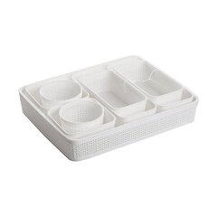 Grozs Dem Plastmasa 9 Daudzums (34 x 28 x 6 cm) cena un informācija | Veļas grozi un mantu uzglabāšanas kastes | 220.lv