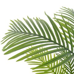 mākslīgā palma ar podiņu, zaļa, 120 cm cena un informācija | Mākslīgie ziedi | 220.lv