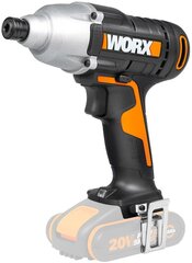 Trieciena skrūvgriezis 20V 1/4" Worx WX291.9 cena un informācija | Skrūvgrieži, urbjmašīnas | 220.lv