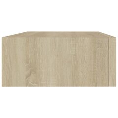 sienas atvilktņu plaukts, ozolkoka krāsa, 40x23,5x10 cm, MDF cena un informācija | Plaukti | 220.lv