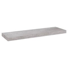 sienas plaukts, betona pelēks, 80x23,5x3,8 cm, MDF cena un informācija | Plaukti | 220.lv