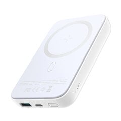 Joyroom power bank 10000mAh 20W Power Delivery Quick Charge magnetyczna wireless Qi charger 15W for iPhone MagSafe compatible white (JR-W020 white) цена и информация | Зарядные устройства Power bank | 220.lv