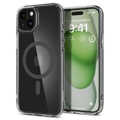 Spigen Ultra Hybrid Mag case with MagSafe for iPhone 15 Pro Max - natural titanium (Zero One pattern) цена и информация | Чехлы для телефонов | 220.lv