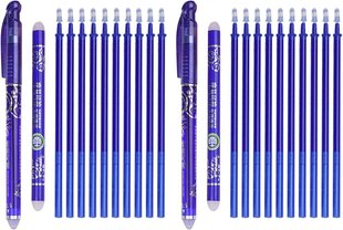 Winthai Bugable Ballpoint Pen Pen Blue Gel Writer, 24 стиража для ручки 0,5 мм, 2 чернильные карандаши для карандашей +20 заменить шахту +2 палочки травления, школьные вопросы для учащихся, детские, офисные материалы цена и информация | Канцелярия | 220.lv