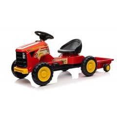 Traktors Lean Toys, sarkans cena un informācija | Rotaļlietas zēniem | 220.lv