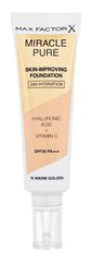 Grima pamats Max Factor Miracle Pure Skin Long-Lasting SPF30, 30 ml, 76 Warm Golden cena un informācija | Grima bāzes, tonālie krēmi, pūderi | 220.lv