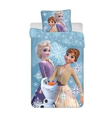 Bērnu gultas veļas komplekts Frozen, White snowflake 140x200+50x70 , 2 daļas cena un informācija | Bērnu gultas veļa | 220.lv