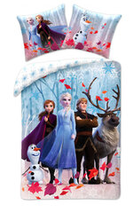 Gultasveļas komplekts Disney Frozen Leaf, 140×200, 2 daļas цена и информация | Детское постельное бельё | 220.lv