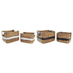 Grozs DKD Home Decor Koloniāls PU Šķiedra (32 x 25 x 20 cm) (2 gb.) cena un informācija | Veļas grozi un mantu uzglabāšanas kastes | 220.lv