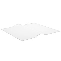 galda aizsargsegums, caurspīdīgs, 90x90 cm, 2 mm, PVC цена и информация | Скатерти, салфетки | 220.lv