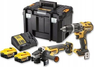 Набор инструментов DeWalt Combo DCK2080P2T-QW (DCD796 + DCG405) цена и информация | Шуруповерты, дрели | 220.lv