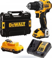 Компактная дрель-отвертка, 12В DeWALT DCD701D2-QW цена и информация | Шуруповерты, дрели | 220.lv