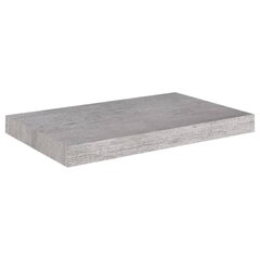 Sienas plaukts, 50x23x3,8 cm, pelēks цена и информация | Полки | 220.lv