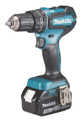 Аккумуляторная дрель Makita DHP485RFJ, 10,8 V цена и информация | Шуруповерты, дрели | 220.lv