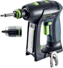 Аккумуляторная дрель-шуруповёрт Festool C 18-Basic 576434 цена и информация | Шуруповерты, дрели | 220.lv