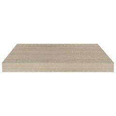 sienas plaukts, ozolkoka krāsā, 50x23x3,8 cm, MDF cena un informācija | Plaukti | 220.lv