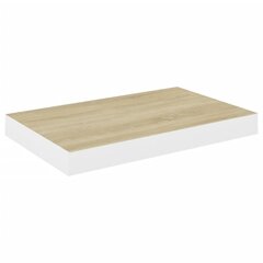 Piekaramie plaukti, 4 gab., 50x23x3,8 cm, balti цена и информация | Полки | 220.lv