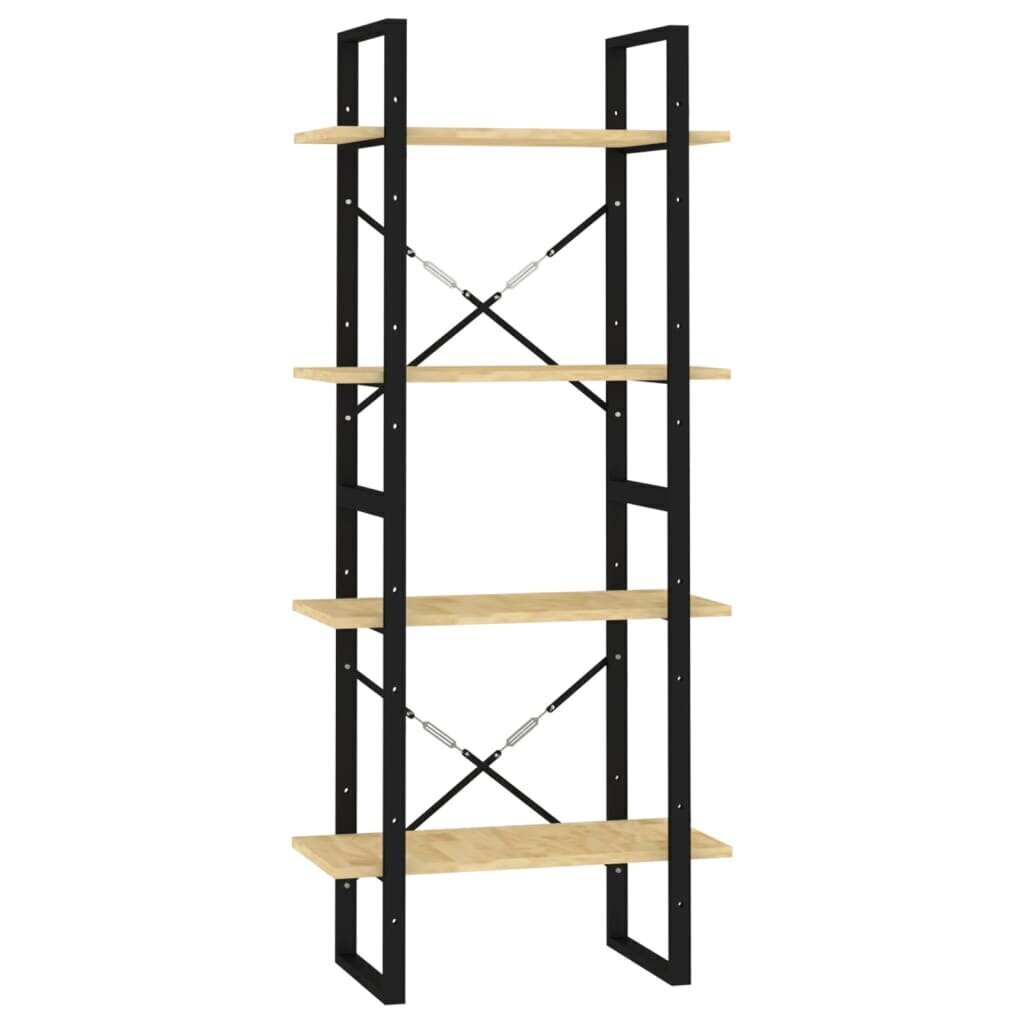 4-līmeņu grāmatu plaukts, 60x30x140 cm, priedes masīvkoks цена и информация | Plaukti | 220.lv