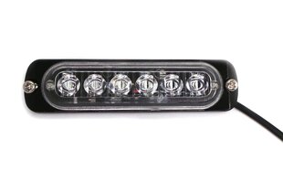 Stroboskopis 6 LED 12V-24V, zaļš cena un informācija | Auto piederumi | 220.lv