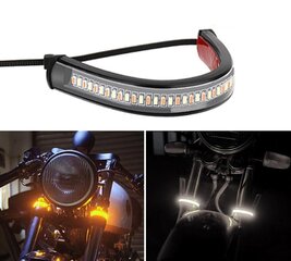 DRL FLEX LED dienas gaitas lukturi + dinamiskie motociklu virzieni 12V cena un informācija | Automašīnu spoguļi, restes, lukturi | 220.lv