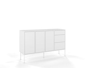 Balta moderna Dancan MIRKA kumode / 130 cm plata cena un informācija | Kumodes | 220.lv