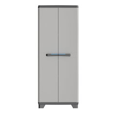 Skapis Linear Tall Cabinet 68x39x173 cm, melns/pelēks/tumši zils cena un informācija | Saimniecības plaukti | 220.lv