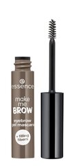 Тушь для бровей Essence Make me brow eyebrow 3.8 мл, 05 цена и информация | Карандаши, краска для бровей | 220.lv